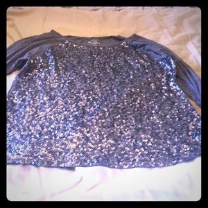 Old nave top. Long sleeve.